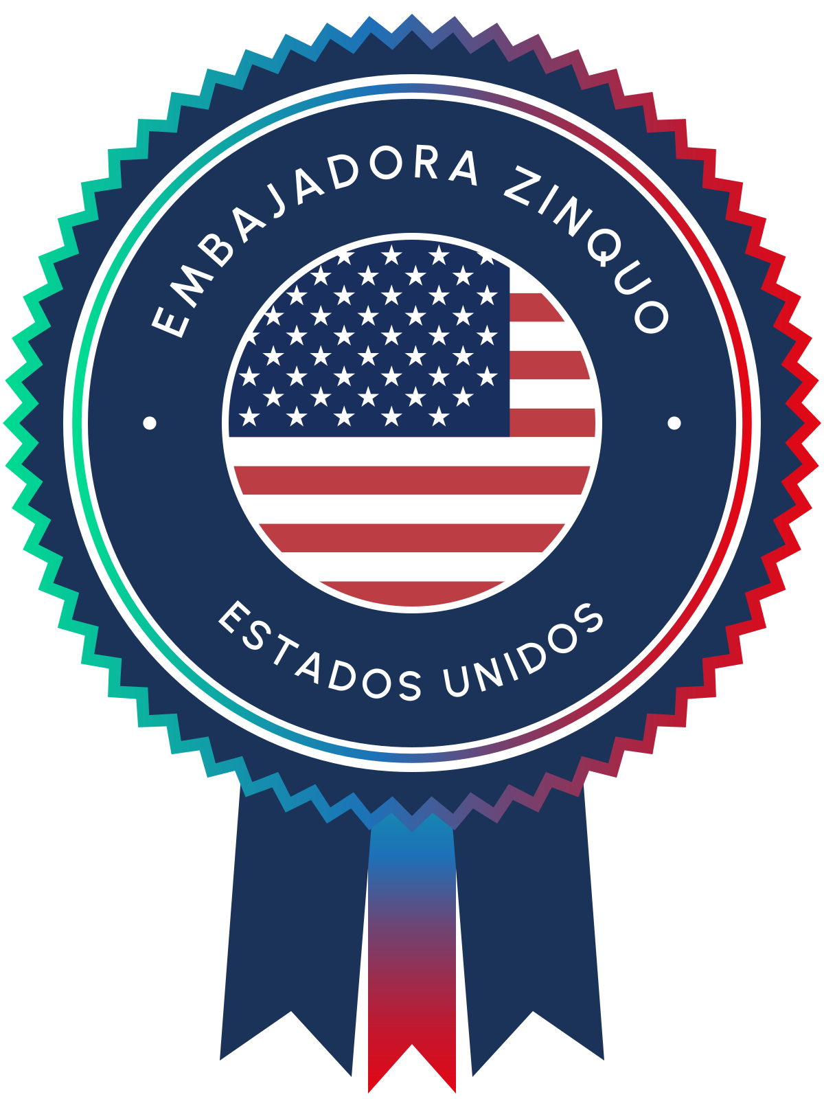 Sello de Embajador ZINQUO en EUA